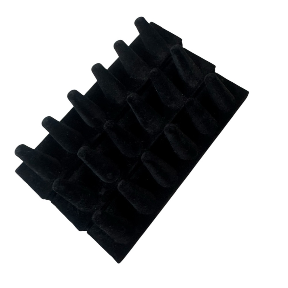 Black Velvet Ring Display Stand